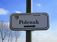 Straatnaambord Polenak