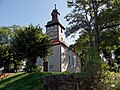 Kirche und zwei Treppen