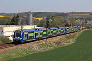 TER trein bij het station van Esches