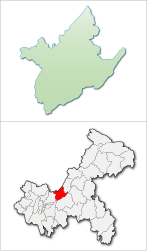 Distretto di Changshou – Mappa