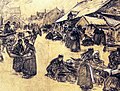 Fernand Legout-Gérard (1856-1924) : 'Le Marché du Faouët (Musée du Faouët).