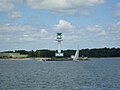 Leuchtturm Friedrichsort am Falkensteiner Ufer vor dem Stadtteil Friedrichsort