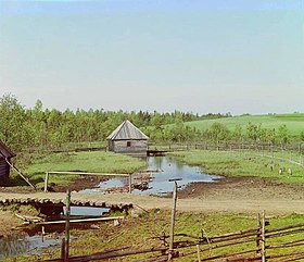 Фотография истока в 1910 году, сделанная С. М. Прокудиным-Горским