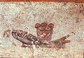 Poisson et pains, Eucharistie, catacombe de Saint-Calixte.