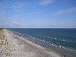 Flygfoto över stranden