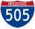 Interstate 505 marker