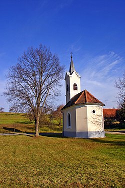 A bakónaki Szent Kereszt kápolna.