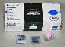 Lexotan medicine package