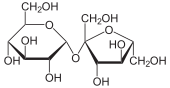Struktur von Saccharose