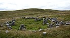 Una de las viviendas circulares encontradas en Scord de Brouster.