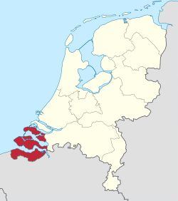 Placering af Zeeland