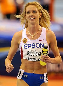 In 2008 werd Soboleva in Valencia wereldindoorkampioene 1500 m. Later werd haar die titel weer afgenomen.