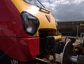 * Nomination 221144 at Railfest 2012. Mattbuck 11:54, 4 March 2013 (UTC) * Withdrawn I would suggest to darken the bright spot at the front of the traing if possible. Rest of the photo is very sharp and has an interesting perspective, especially the condensed water at the light bulbs. --Tuxyso 21:24, 7 March 2013 (UTC) It's #FFFFFF, nothing I can do really. Mattbuck 11:23, 10 March 2013 (UTC)