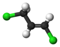 Ball-and-stick model of the trans isomer