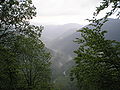 gorge of Brzećka reka, seen from Metodje