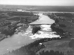 Hissmofors massafabrik och kraftstation 1929.