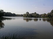 Le bassin d'orage du parc de la Pede.