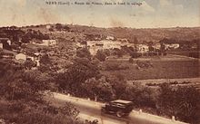 Photographie représentant le village vu depuis la colline de Ners