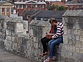 2013-05-05 A couple on the city walls at York.