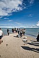 Blick von Grenen auf Nordsee und Kattegat