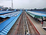 Solar panels on multiple platform covers