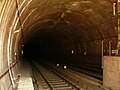 Blick in den S-Bahntunnel Richtung Stadtmitte