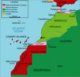 Localização de Protetorado Francês do Marrocos