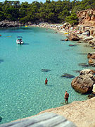 Eivissa, Cala Salada, at north of Sant Antoni de Portmany