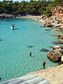 Eivissa, Cala Salada, at north of Sant Antoni de Portmany