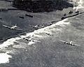 Escadrille de bombardiers B-17 Flying Fortress envoyée dans le Nordeste.