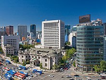 Kantor pusat Bank of Korea di Seoul