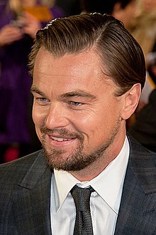 A photograph of Leonardo DiCaprio at the London premiere of The Wolf of Wall Street in 2014