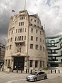 Image 16The British Broadcasting Corporation's landmark and iconic London headquarters, Broadcasting House, opened in 1932. At right is the 2005 eastern extension, the John Peel wing. (from History of broadcasting)