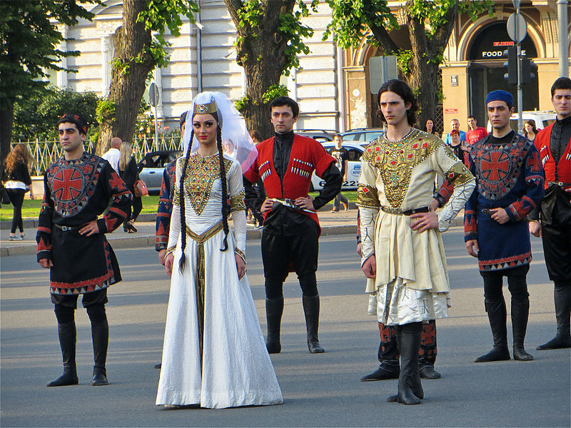 File:Georgians in national costumes, 2014.jpg