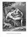 Satyr's public sex with a nymph. A sketch of Agostino Carracci.