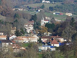 Skyline of Manzac-sur-Vern