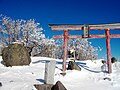 Kurobi Ōkami Shrine near the top of Mount Kurobi