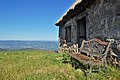 Jasserie (buron) dans les Hautes Chaumes du Forez (France).