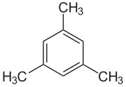 Strukturformel von Mesitylen