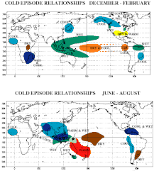 Impacts of La Niña on climate.