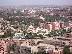 Vue sur Marrakech, 1re ville touristique du royaume.