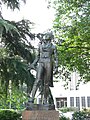 Bronze statue of Robert Emmet, 1916, by Jerome Connor, from the collection of the Smithsonian American Art Museum. It is installed in Washington, DC's Embassy Row.[80]