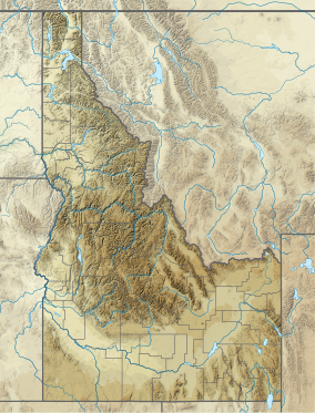 Map showing the location of Farragut State Park