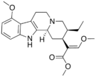 Chemical structure of Mitragynine.