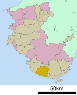 Location of Susami in Wakayama Prefecture