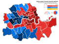 1934 London County Council Election map