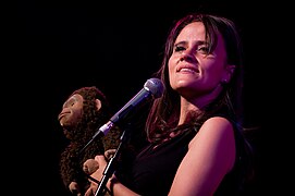 Briton Nina Conti with Monkey in 2010