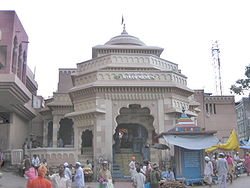 The chief gate of Vitthal's temple, facing the Bhima River