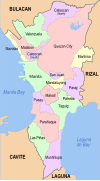 Political map of Metro Manila