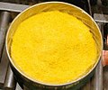 Yellow cake from past times (uranium enrichment step)